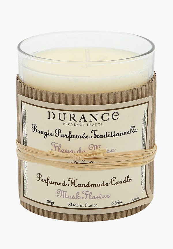 

Свеча ароматическая Durance, Белый, 180г Цветок мускуса/Musk Flower