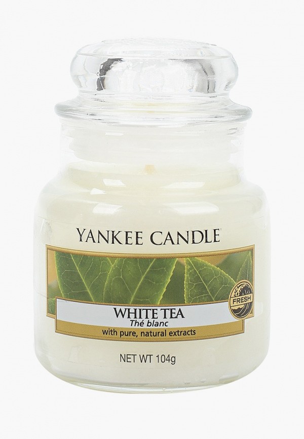 

Свеча ароматическая Yankee Candle, Белый, Белый чай WhiteTea 104 г / 25-45 часов