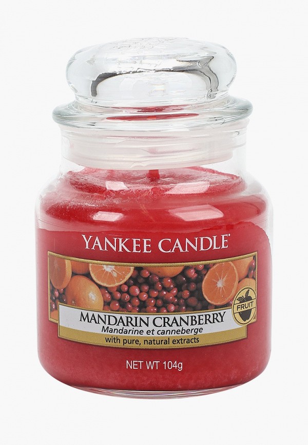 

Свеча ароматическая Yankee Candle, Красный, Мандарин и клюква Mandarin Cranberry 104гр. / 25-45 часов