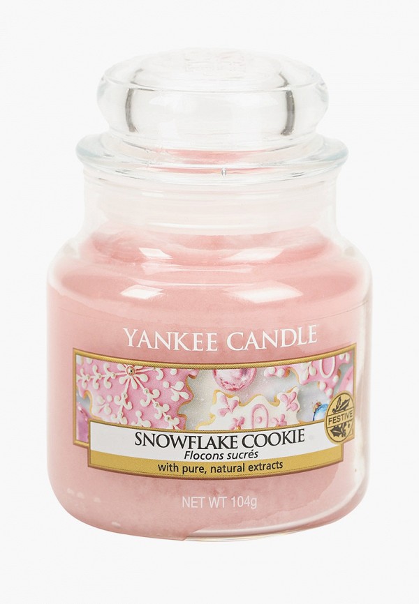 

Свеча ароматическая Yankee Candle, Розовый, Печенье с глазурью Snowflake cookie 104 г / 25-45 часов