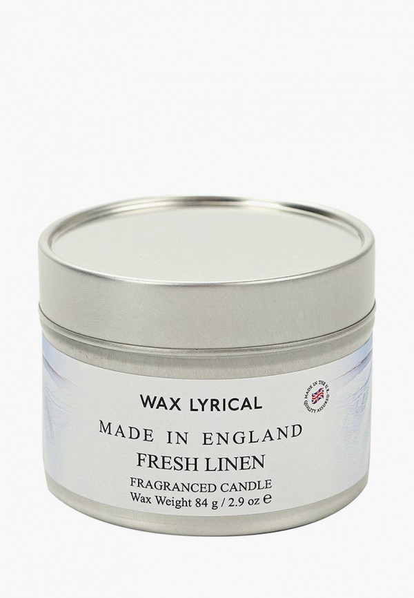 

Свеча ароматическая Wax Lyrical, Прозрачный, Лен, 20 часов горения