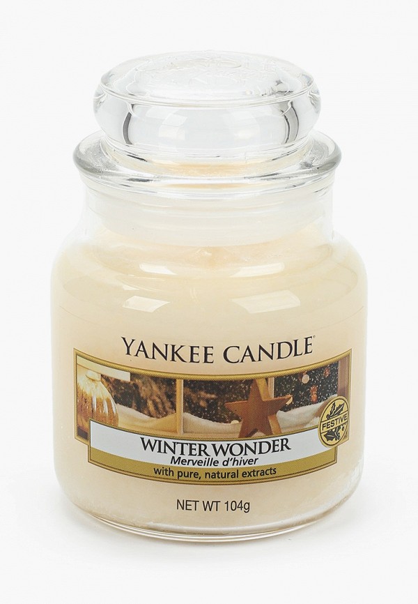 

Свеча ароматическая Yankee Candle, Бежевый, Winter Wonder 104гр / 25-45 часов