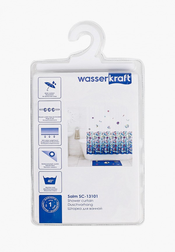

Штора для ванной Wasserkraft, Разноцветный