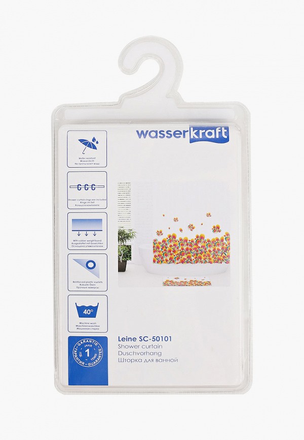 

Штора для ванной Wasserkraft, Разноцветный