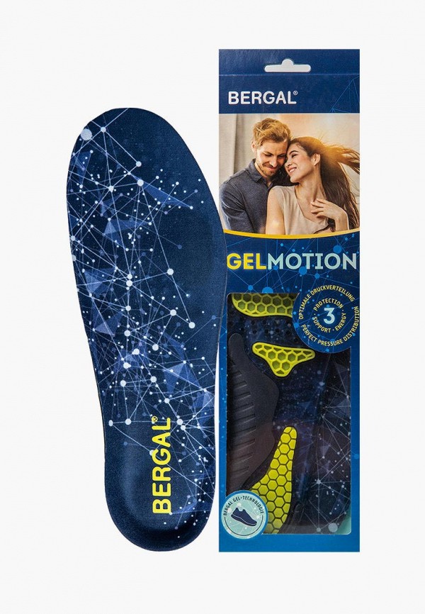 

Стельки Bergal, Синий, GEL MOTION