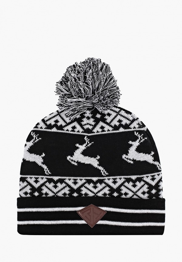 

Шапка Запорожец Heritage, Черный, Oleni Pumpon/Олень Помпон
