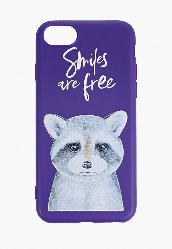 

Чехол для iPhone Zakka, Фиолетовый, Smiles are free (Iphone 6/7/8)