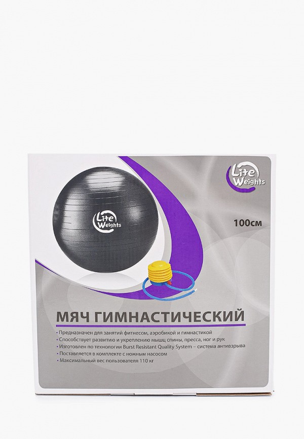 

Мяч гимнастический Lite Weights, Черный, 100 см.