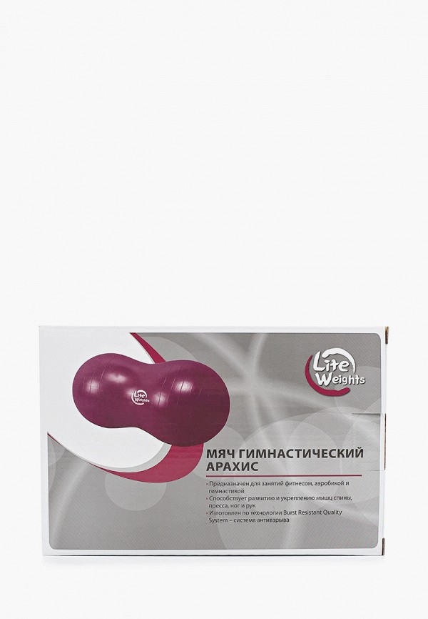 

Мяч гимнастический Lite Weights, Бордовый, Арахис
