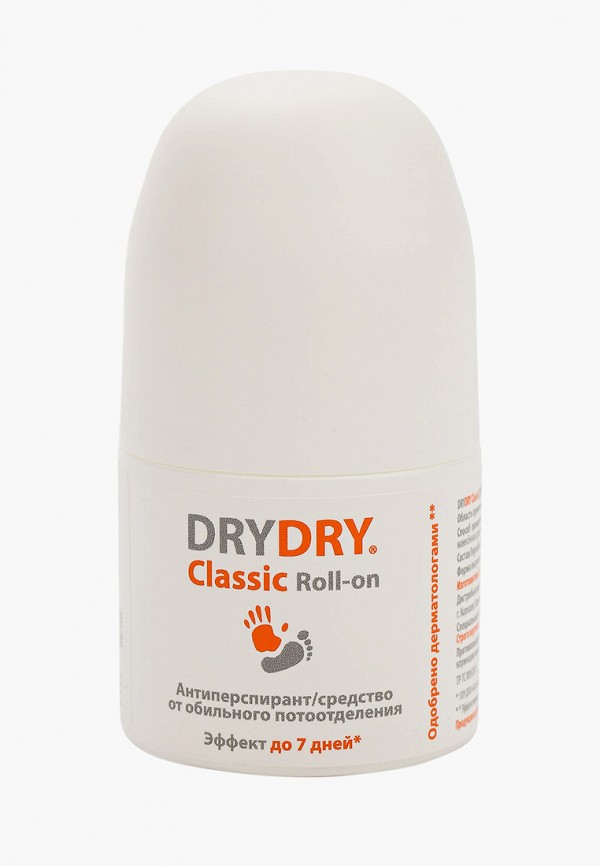 

Дезодорант Dry Dry, Белый, Classic, Roll-on, 35 мл