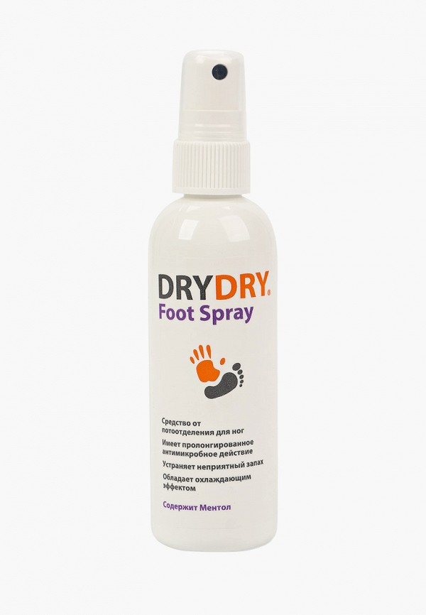 

Спрей для ног Dry Dry, Белый, Foot Spray, 100 мл