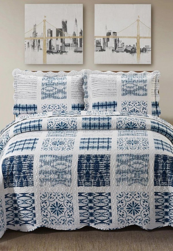 

Комплект с покрывалом Arya home collection, Голубой, Dalen