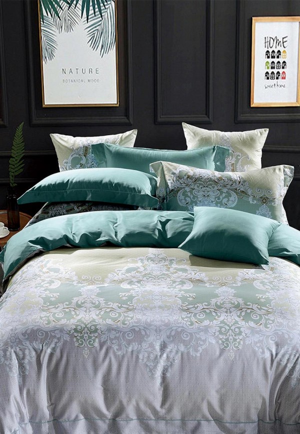 

Постельное белье Евро Bellehome, Зеленый, Изумруд