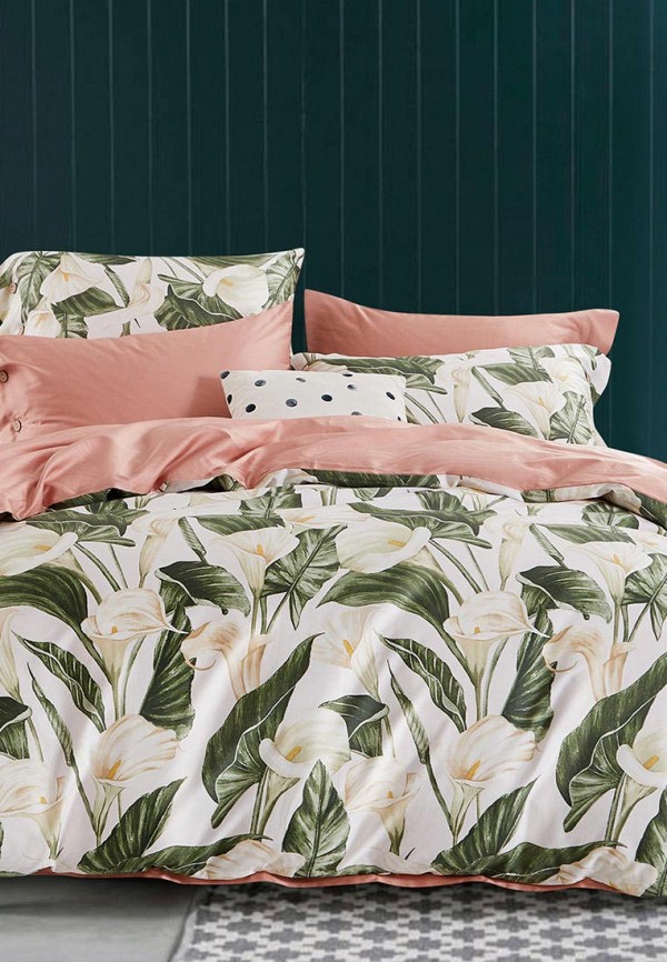 

Постельное белье Евро Bellehome, Белый, Калаорра