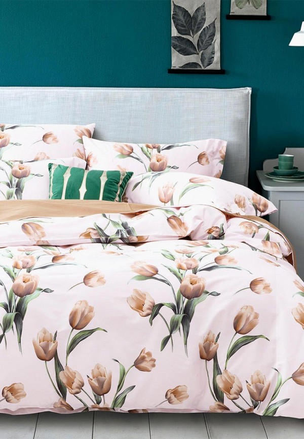 

Постельное белье Семейное Bellehome, Белый, Тюлип