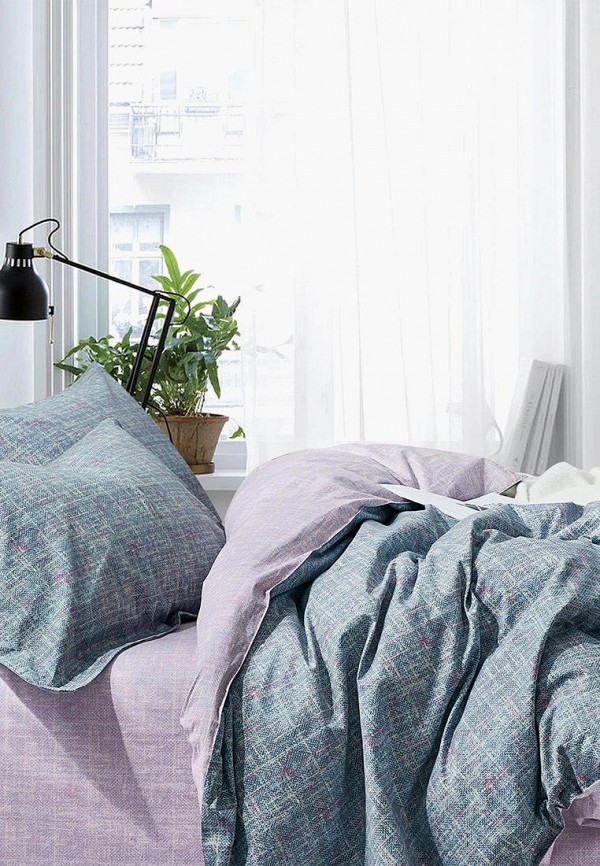 

Постельное белье Евро Bellehome, Бирюзовый, Монреаль