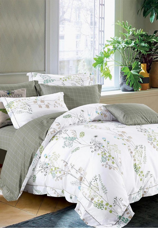 

Постельное белье Евро Bellehome, Белый, Белый ветер