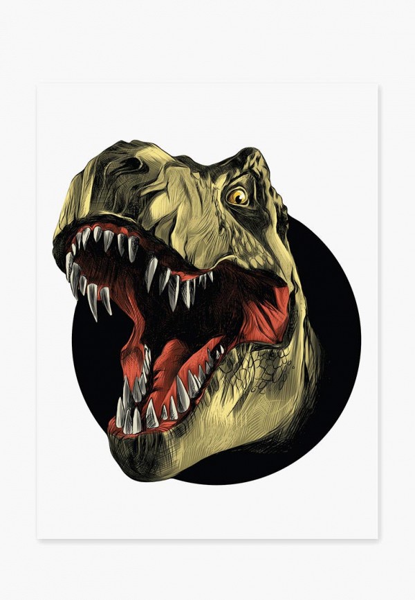 

Наклейка декоративная Decoretto, Зеленый, Тираннозавр