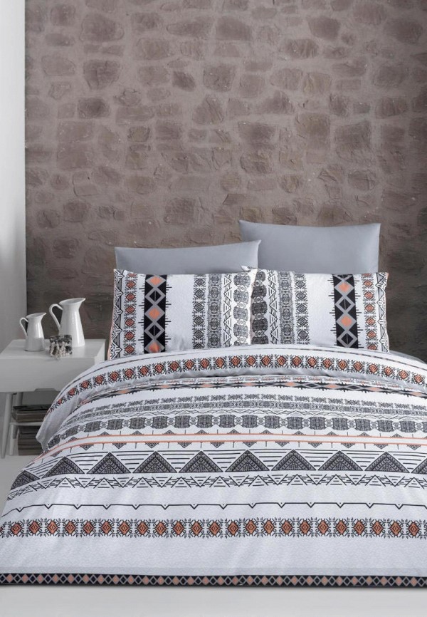 

Постельное белье Евро Arya home collection, Серый, Milady