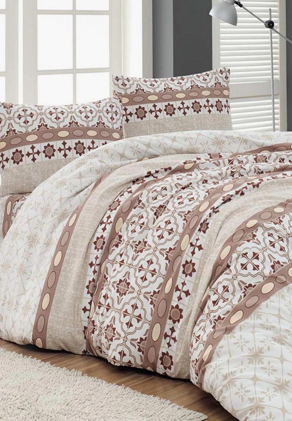 

Постельное белье Евро Arya home collection, Коричневый, Dalin