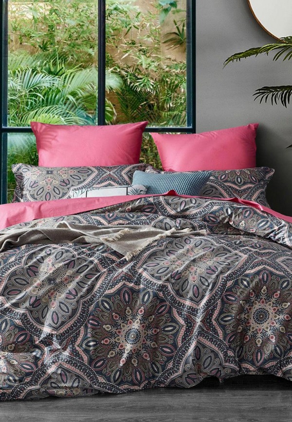

Постельное белье Семейное Arya home collection, Серый, Lami