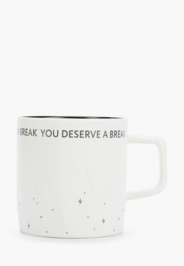 

Кружка Zakka, Белый, DESERVE BREAK