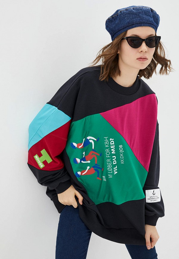

Свитшот Ksenia Schnaider, Черный, Ksenia Schnaider MP002XU02X86