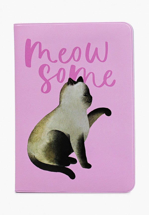 

Обложка для паспорта Zakka, Розовый, Meowsome