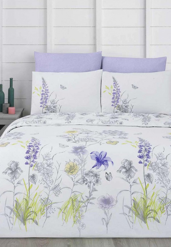 

Постельное белье Евро Arya home collection, Белый, Blossom