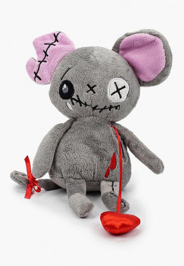 

Игрушка мягкая Magic Bear Toys, Серый, Мышь "Живое Сердце", 20 см.