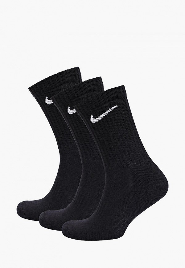 

Носки 3 пары Nike, Черный, U NK EVERYDAY CUSH CREW 3PR