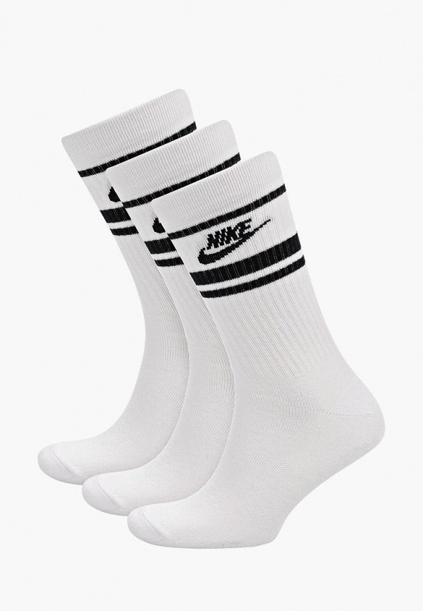 

Носки 3 пары Nike, Белый, U NK CREW NSW ESSENTIAL STRIPE
