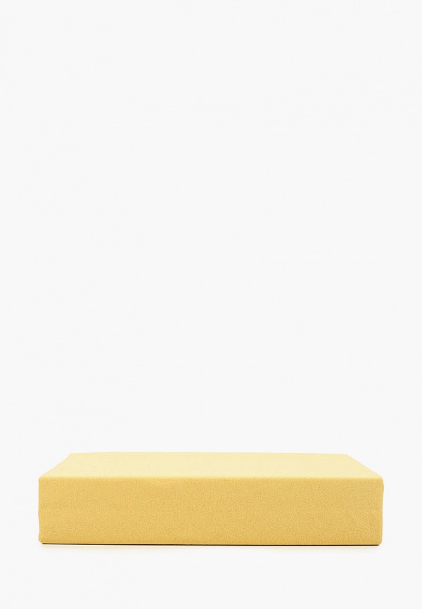 

Простыня 2-спальная Cleo Home, Желтый, трикотажная, на резинке, 180 х 220 см