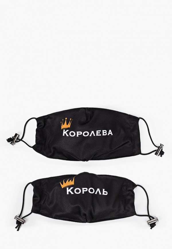 

Маски для лица защитные 2 шт ISYW I sew you wear, Черный, с фильтрующим элементом
