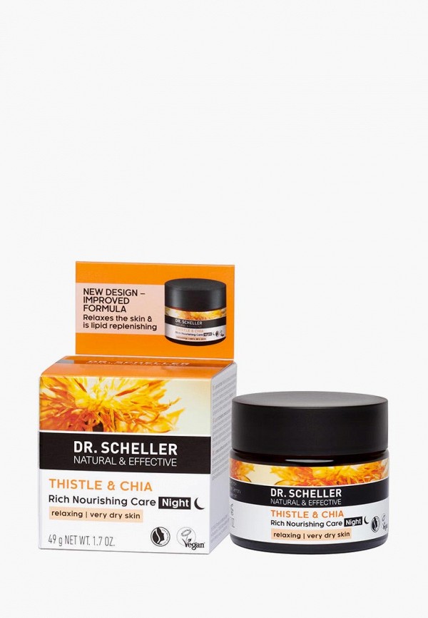 

Крем для лица Dr.Scheller, Белый, питательный ночной САФЛОР и ЧИА, 50 мл