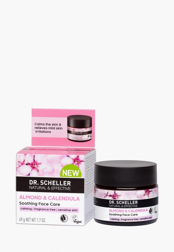 

Крем для лица Dr.Scheller, Белый, Успокаивающий МИНДАЛЬ и КАЛЕНДУЛА, 50 мл