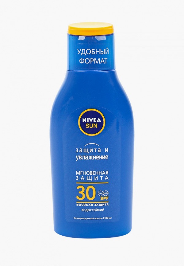 

Лосьон солнцезащитный Nivea, Прозрачный, Защита и увлажнение SPF 30, сверхводостойкий, 100 мл.