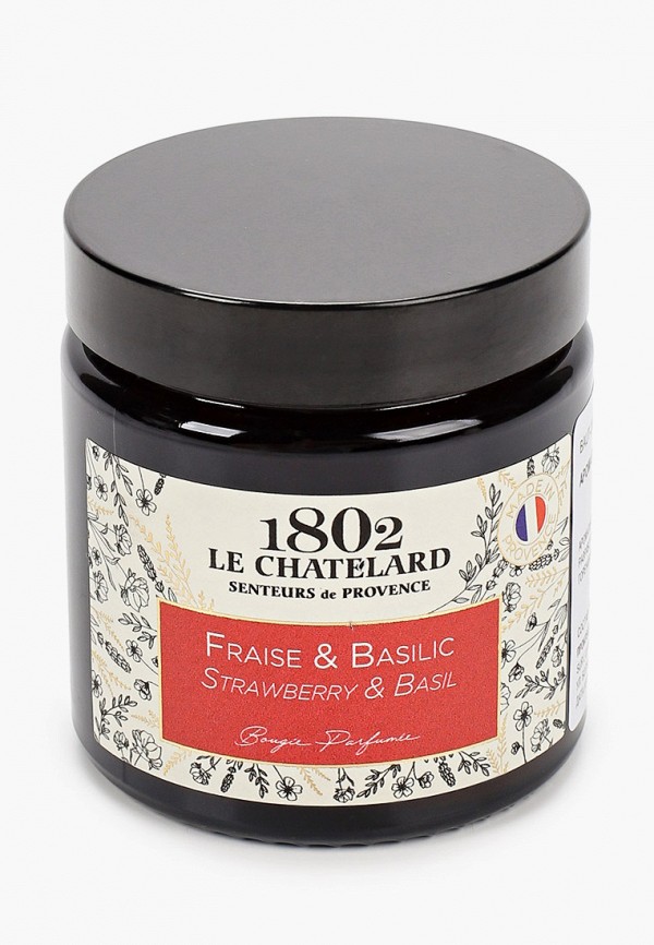 

Свеча ароматическая Le Chatelard 1802, Черный, Клубника - Базилик, 80 г