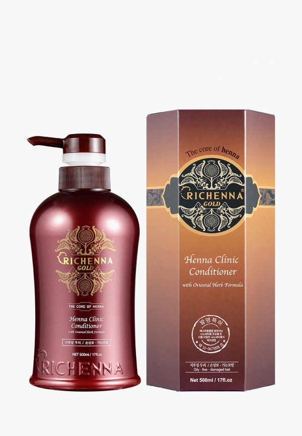 

Кондиционер для волос Richenna, Белый, GOLD с хной и комплексом восточных трав