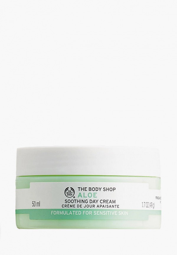 

Крем для лица The Body Shop, Бирюзовый, дневной успокаивающий "Алоэ, 50 мл"