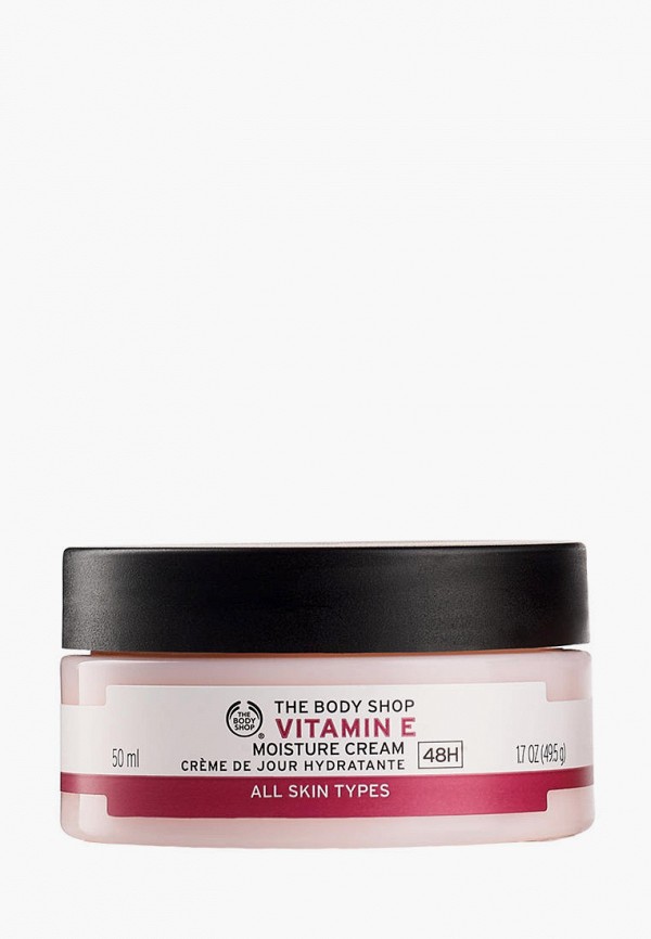 

Крем для лица The Body Shop, Розовый, дневной увлажняющий "Витамин Е, 50 мл"