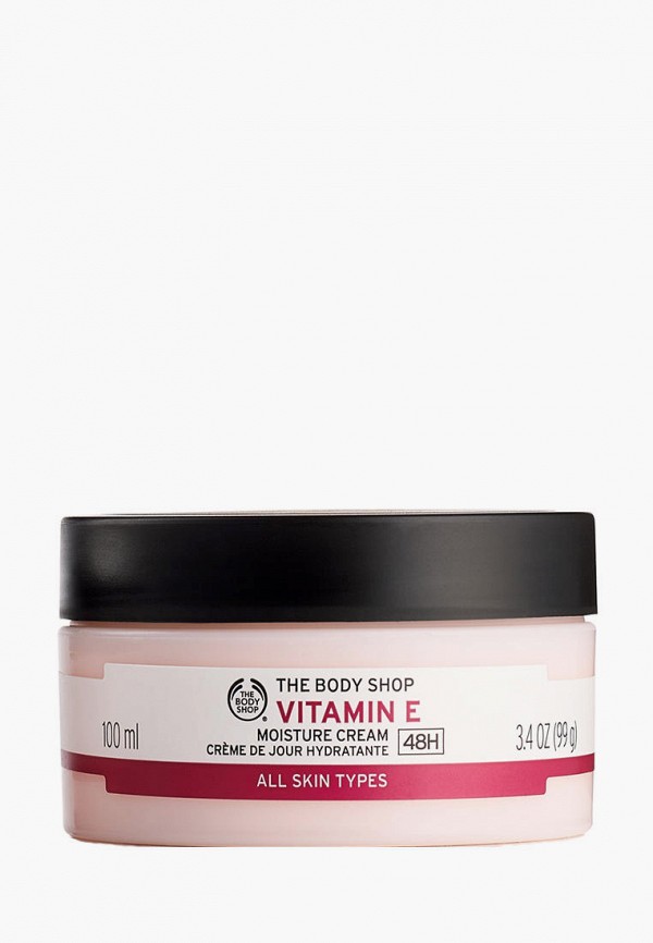 

Крем для лица The Body Shop, Розовый, дневной увлажняющий "Витамин Е, 100 мл"