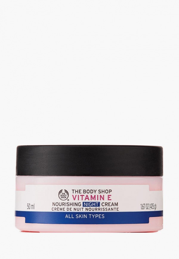 

Крем для лица The Body Shop, Розовый, ночной увлажняющий "Витамин Е, 50 мл"