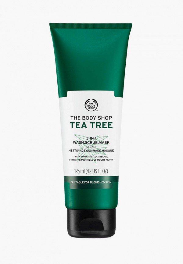 

Гель для умывания The Body Shop, Зеленый, 3-в-1 "Чайное дерево, 125 мл"