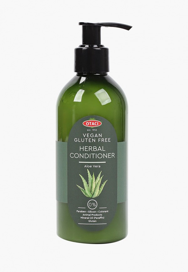 

Кондиционер для волос Otaci, Зеленый, Aloe Vera herbal conditioner восстанавливающий, с соком алоэ вера, 250 мл.