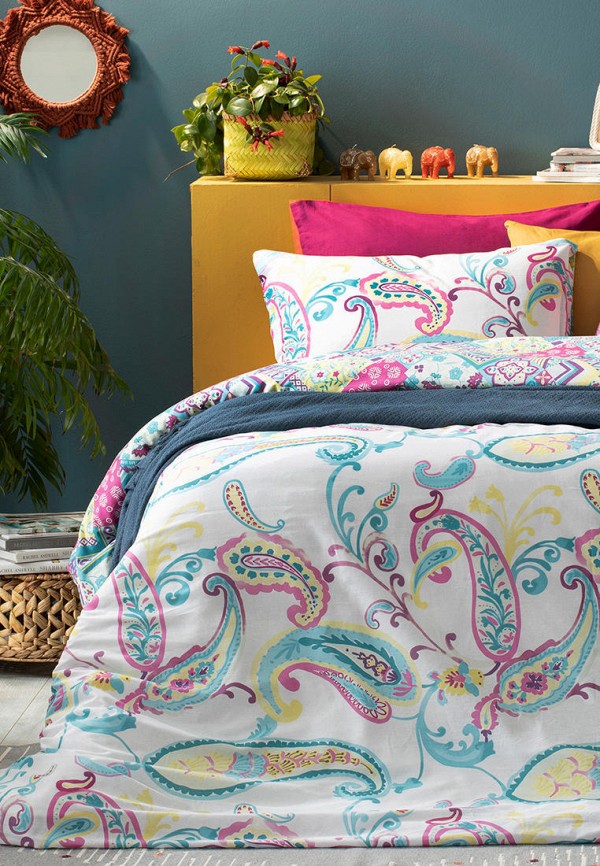 

Постельное белье 1,5-спальное English Home, Белый, Floral Boho