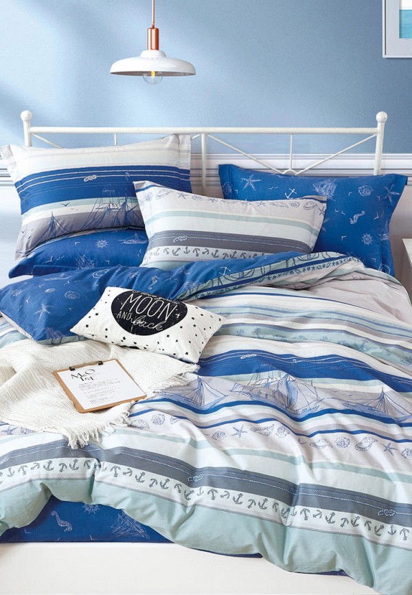 

Постельное белье Евро Bellehome, Разноцветный, Бригантина