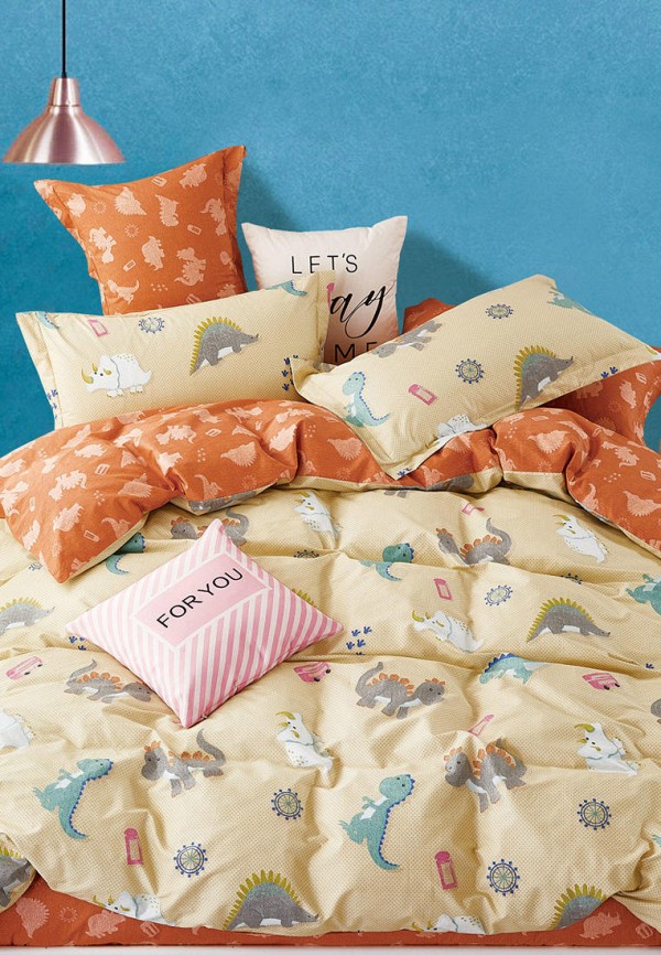 

Постельное белье детское Bellehome, Бежевый, Друзья Дино