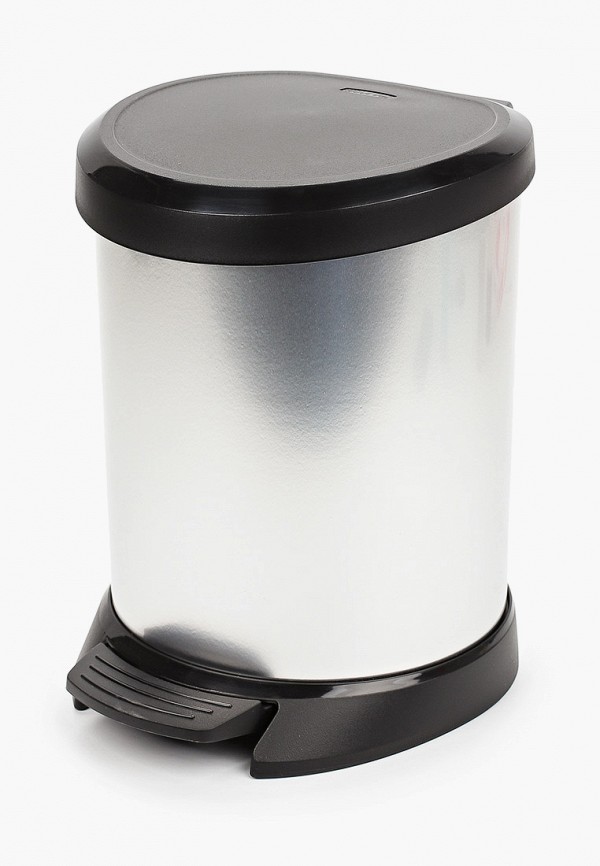 

Контейнер для мусора Curver, Серебряный, DECO BIN, 5 л