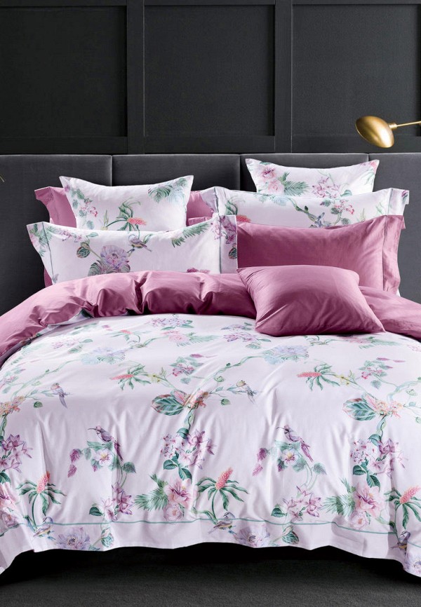 

Постельное белье Евро Bellehome, Белый, Валери